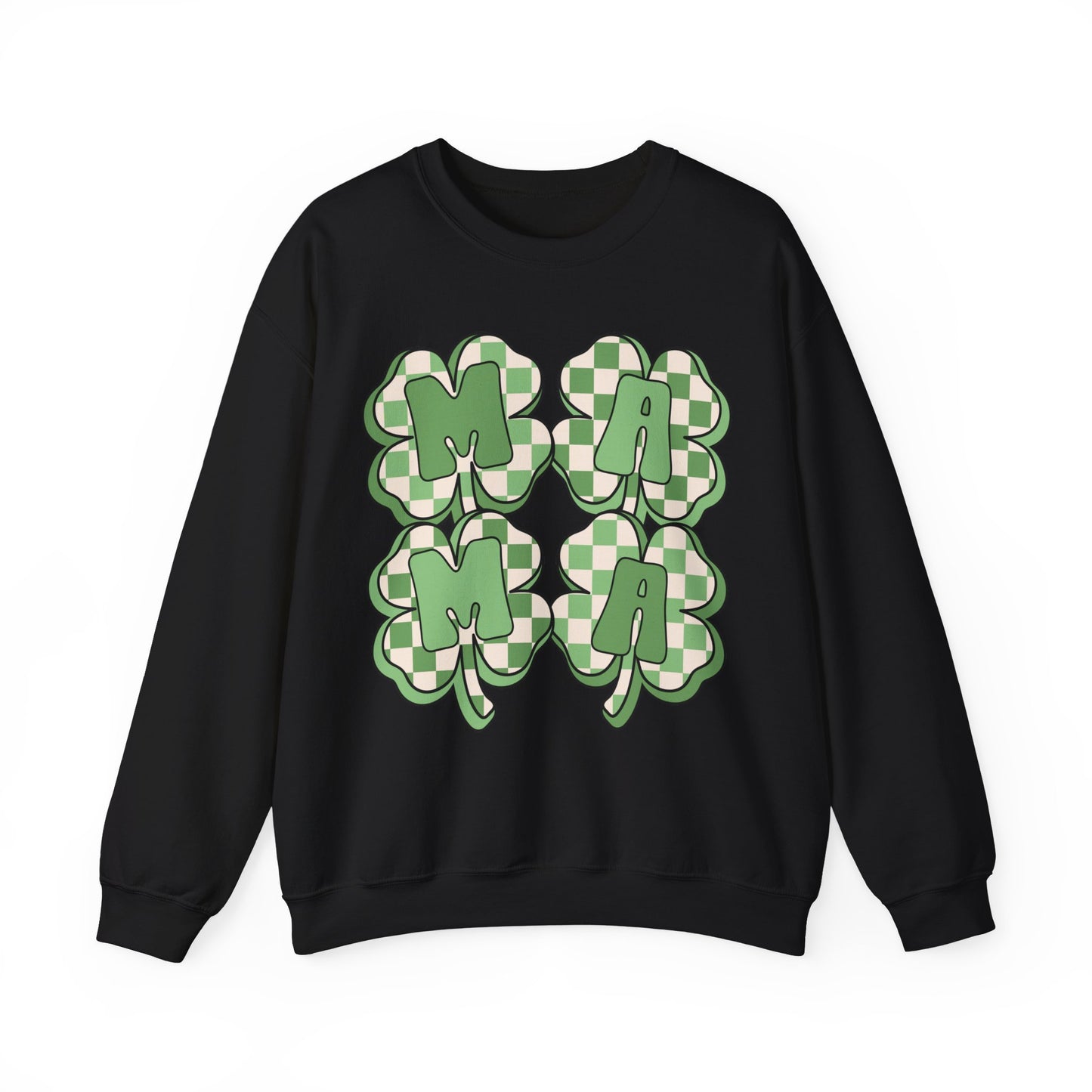 Mama Four Leaf Clover St. Patrick's Day Unisex Crewneck Sweatshirt