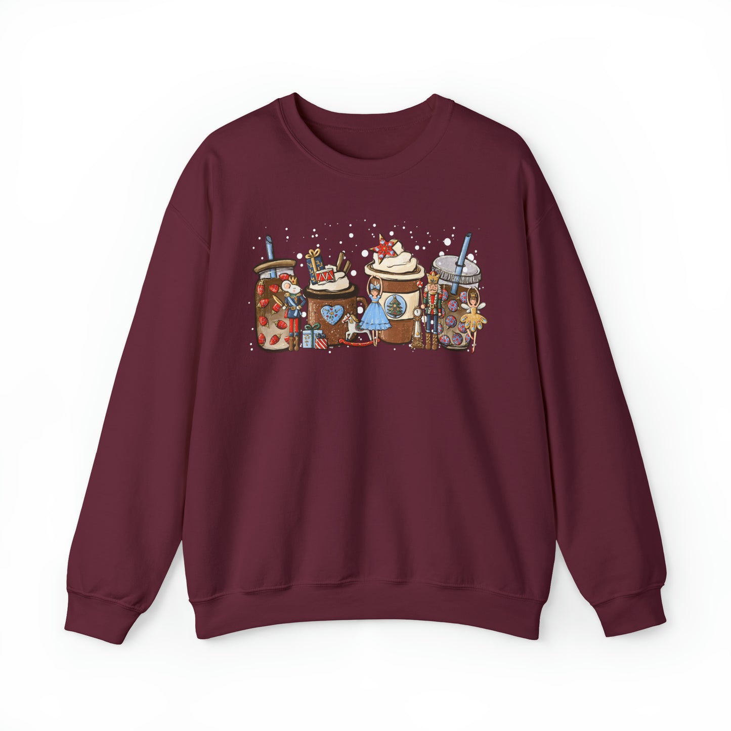 Nutcracker Coffee Latte Christmas Unisex Sweatshirt