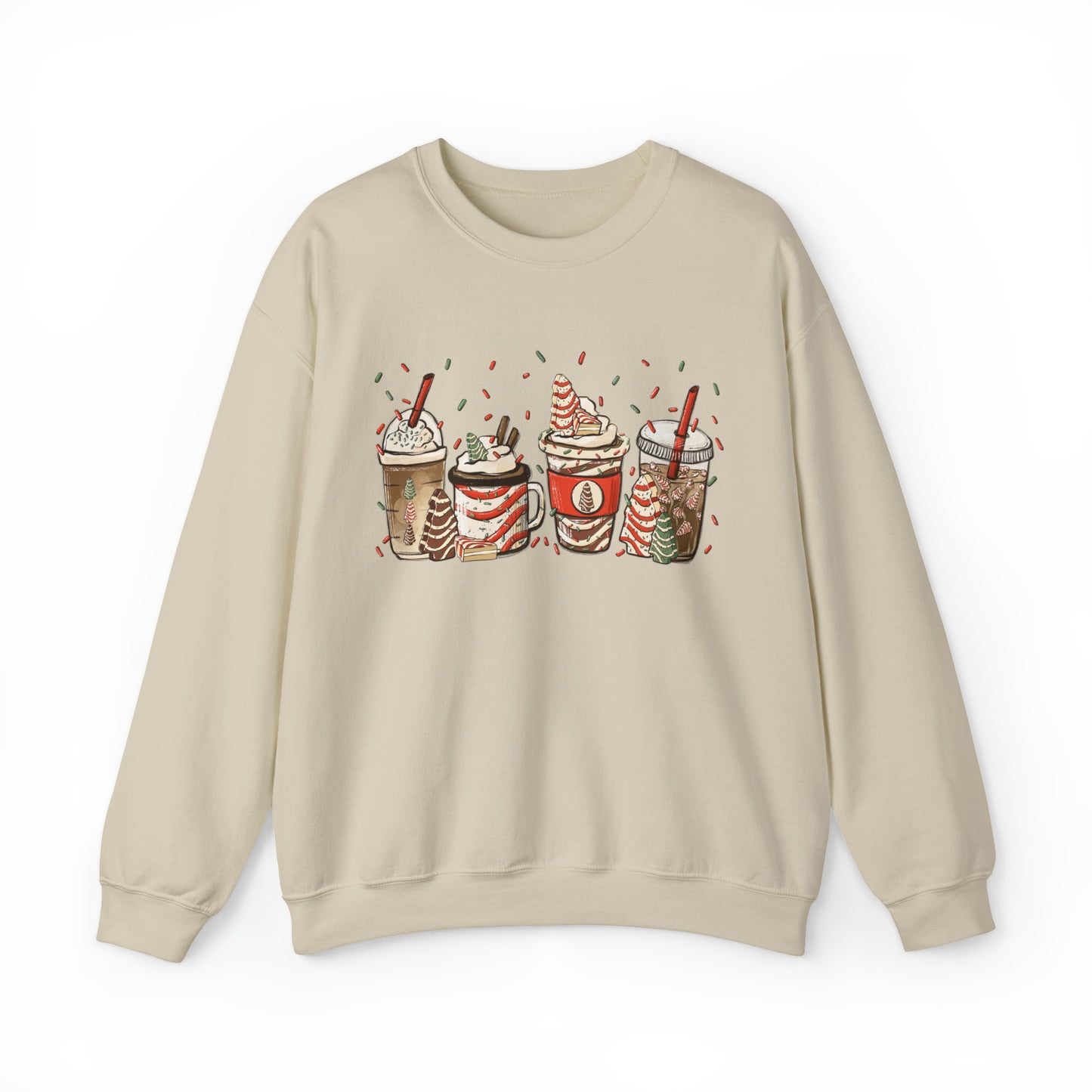 Christmas Tree Coffee Latte Unisex Sweatshirt