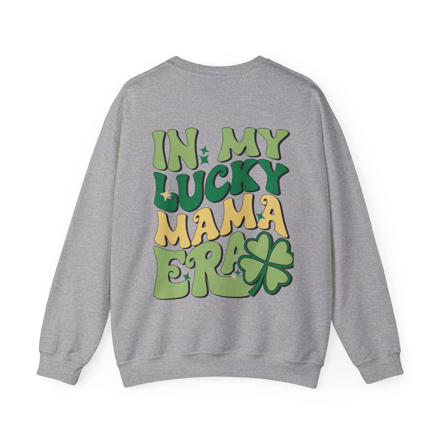 In My Lucky Mama Era Shamrock St. Patrick's Day Unisex Crewneck Sweatshirt