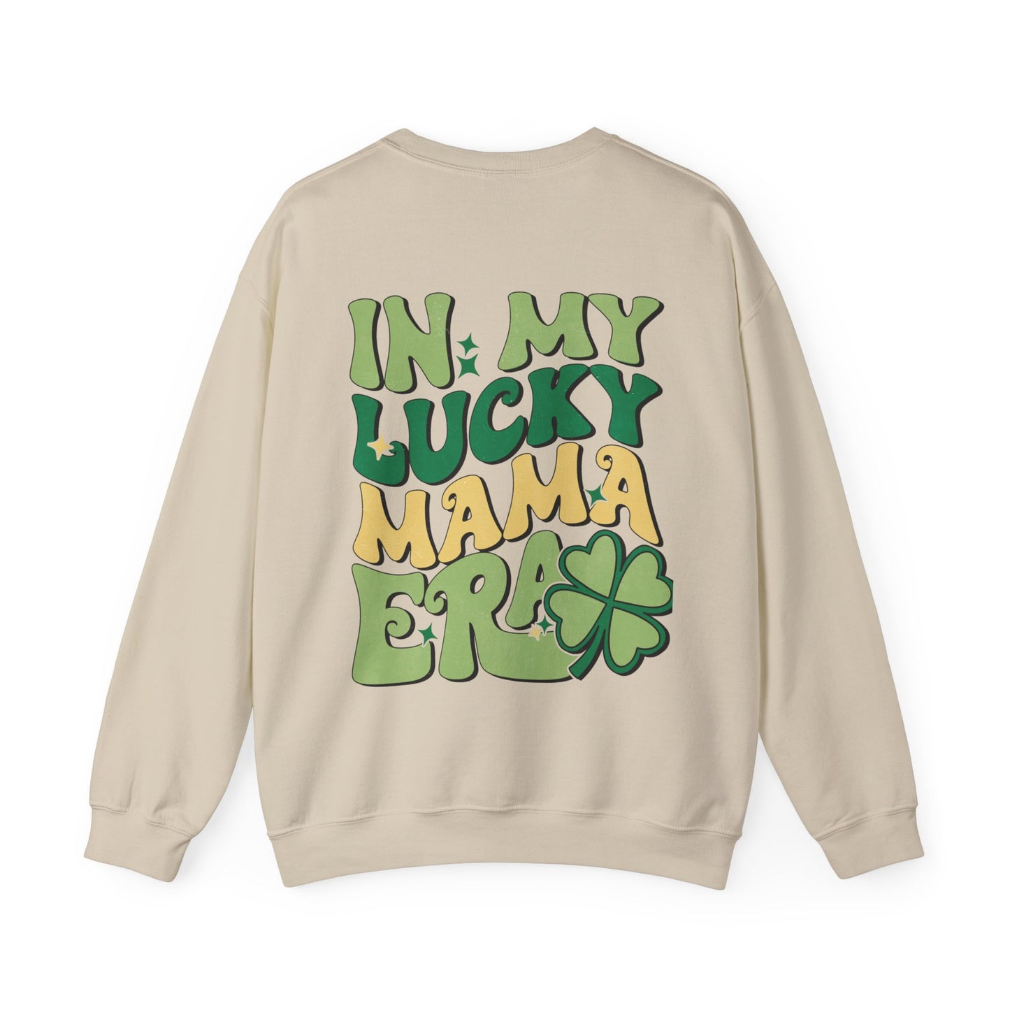 In My Lucky Mama Era Shamrock St. Patrick's Day Unisex Crewneck Sweatshirt