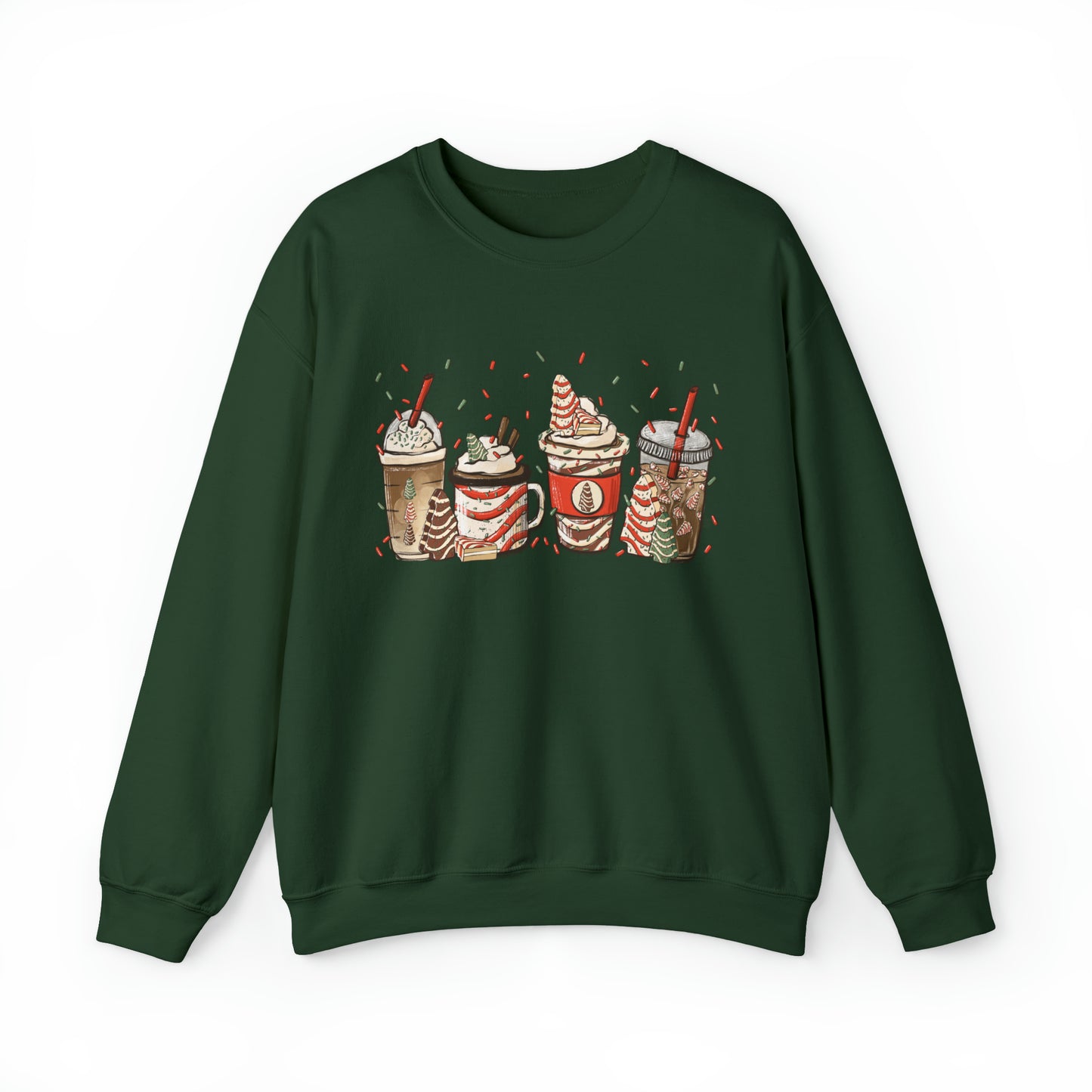 Christmas Tree Coffee Latte Unisex Sweatshirt