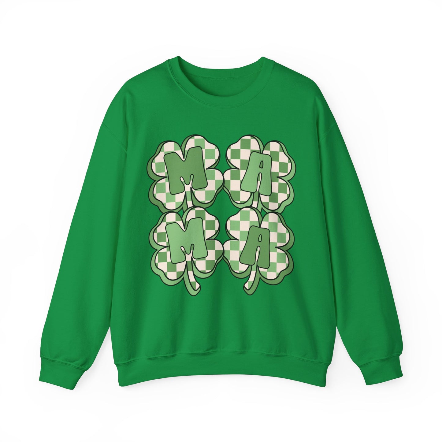 Mama Four Leaf Clover St. Patrick's Day Unisex Crewneck Sweatshirt
