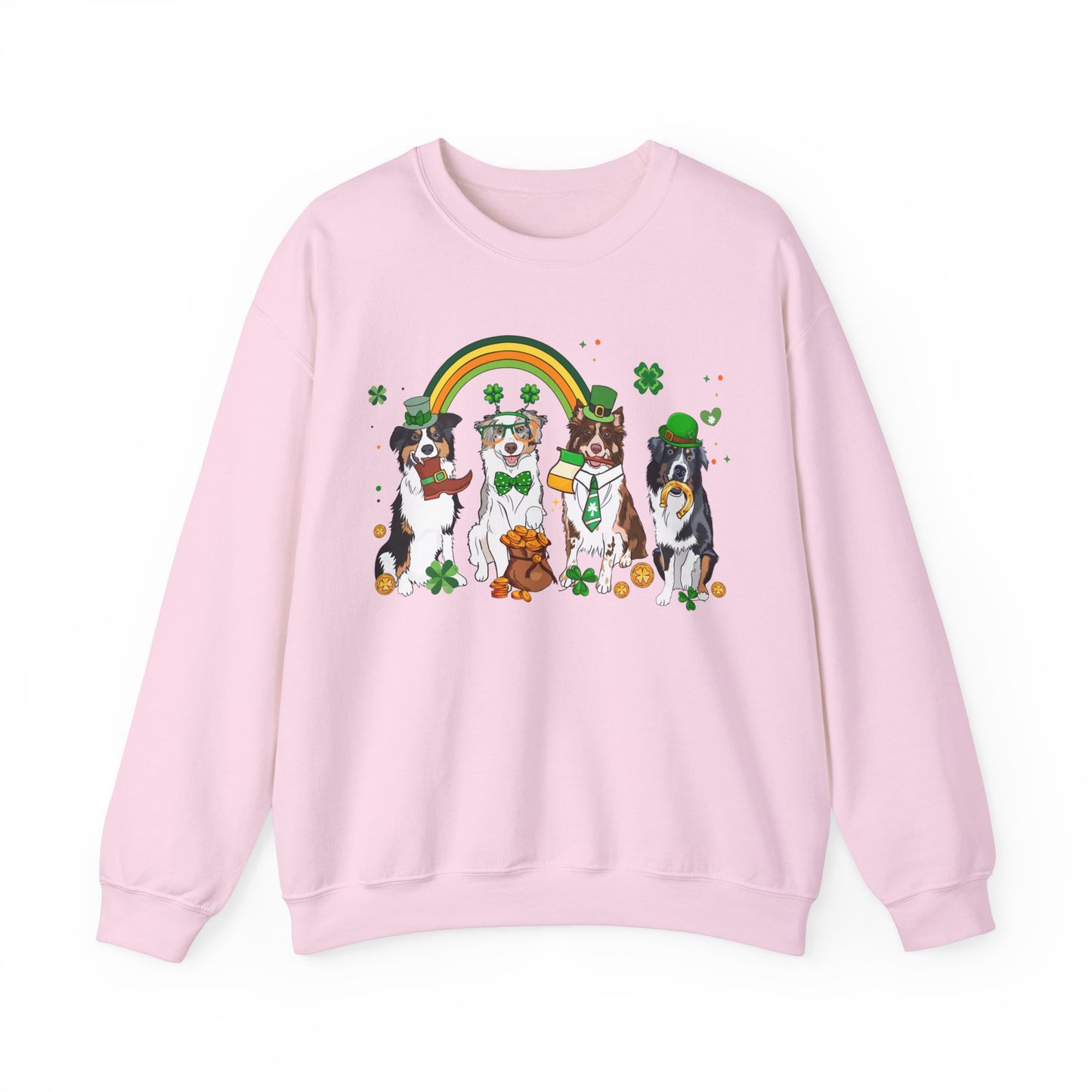 Australian Shepherd Lover St. Patrick's Day Unisex Crewneck Sweatshirt