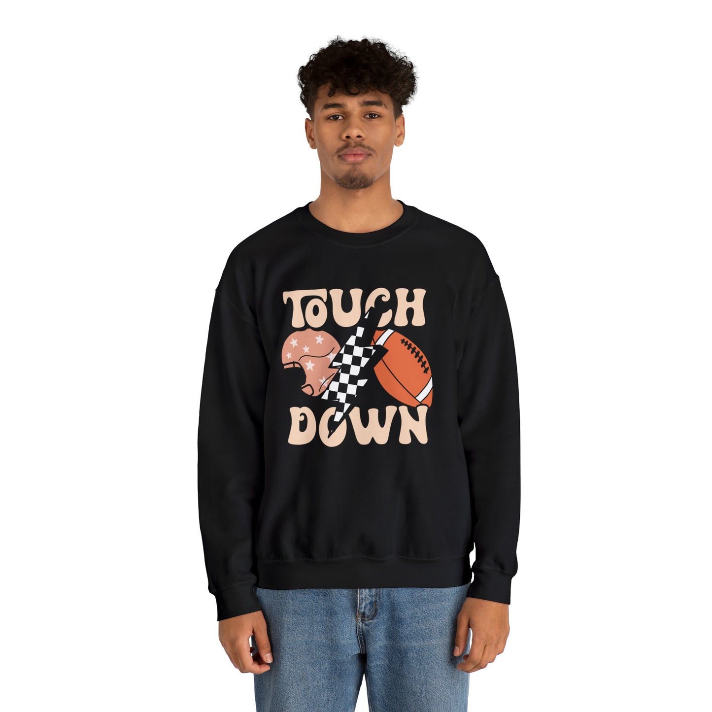 Touchdown Thunderbolt Football Unisex Sweatshirt