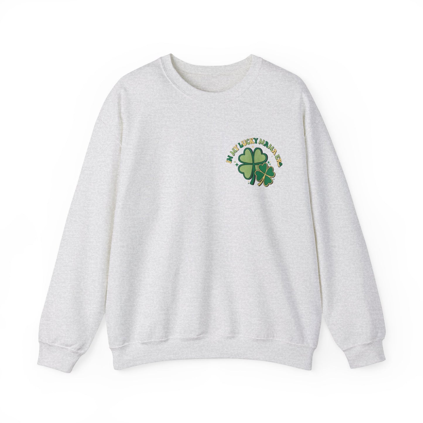 In My Lucky Mama Era Shamrock St. Patrick's Day Unisex Crewneck Sweatshirt