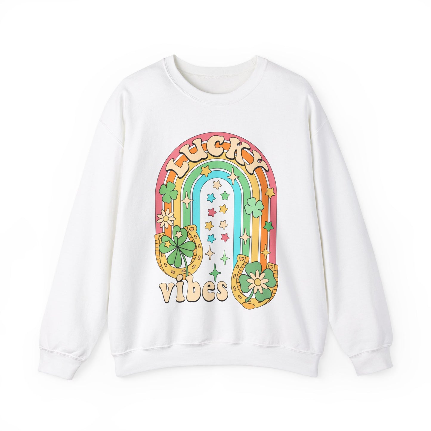Lucky Vibes St. Patrick's Day Unisex Crewneck Sweatshirt