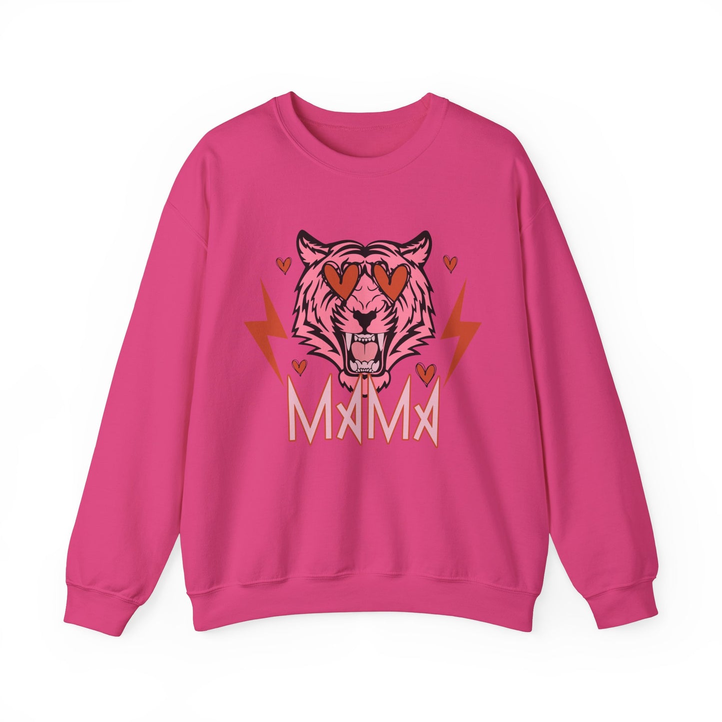 Mama Tiger Valentines Unisex Crewneck Sweatshirt