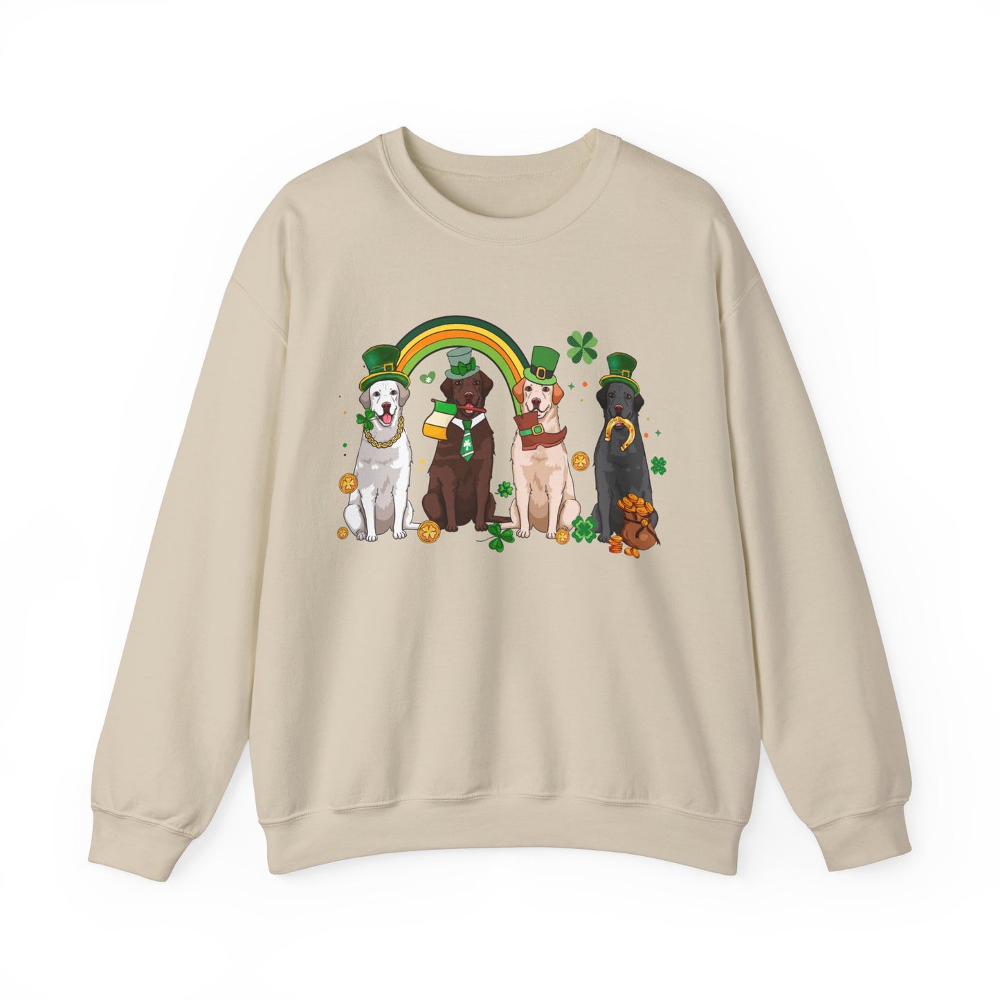 Labrador Dog Lover St. Patrick's Day Unisex Crewneck Sweatshirt