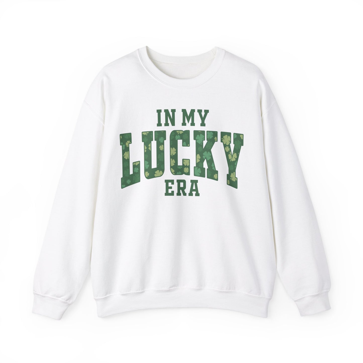 In My Lucky Era Clover St. Patrick's Day Unisex Crewneck Sweatshirt