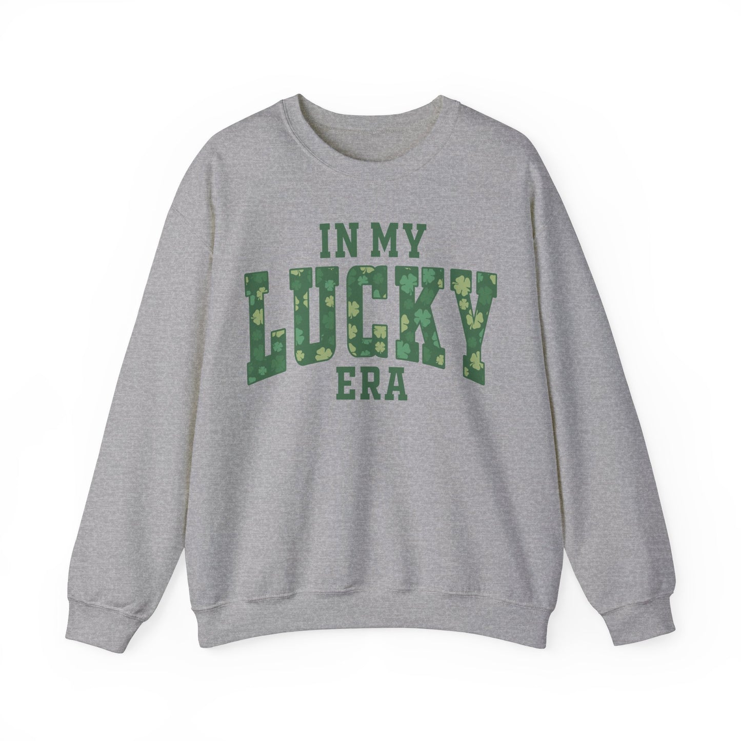 In My Lucky Era Clover St. Patrick's Day Unisex Crewneck Sweatshirt