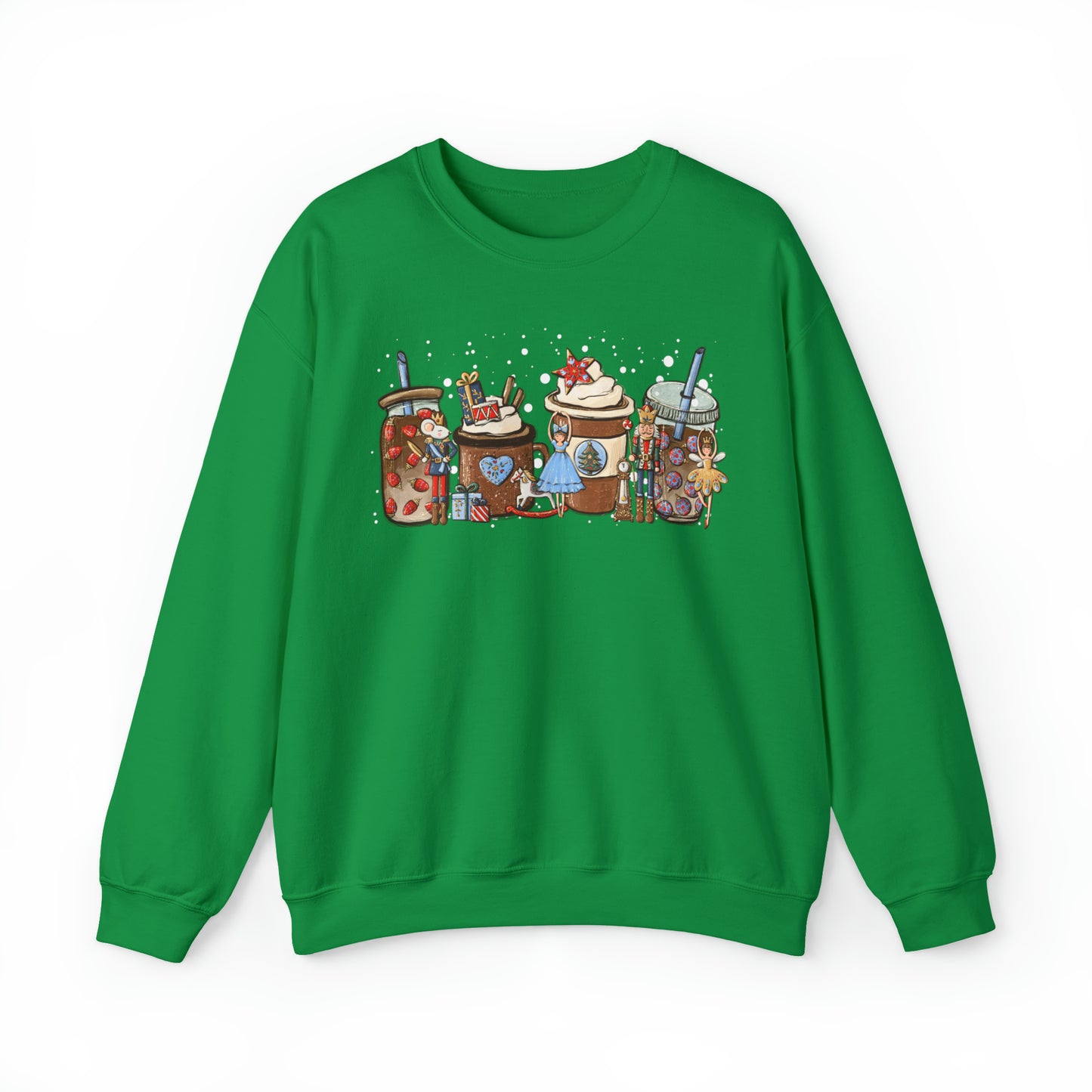 Nutcracker Coffee Latte Christmas Unisex Sweatshirt