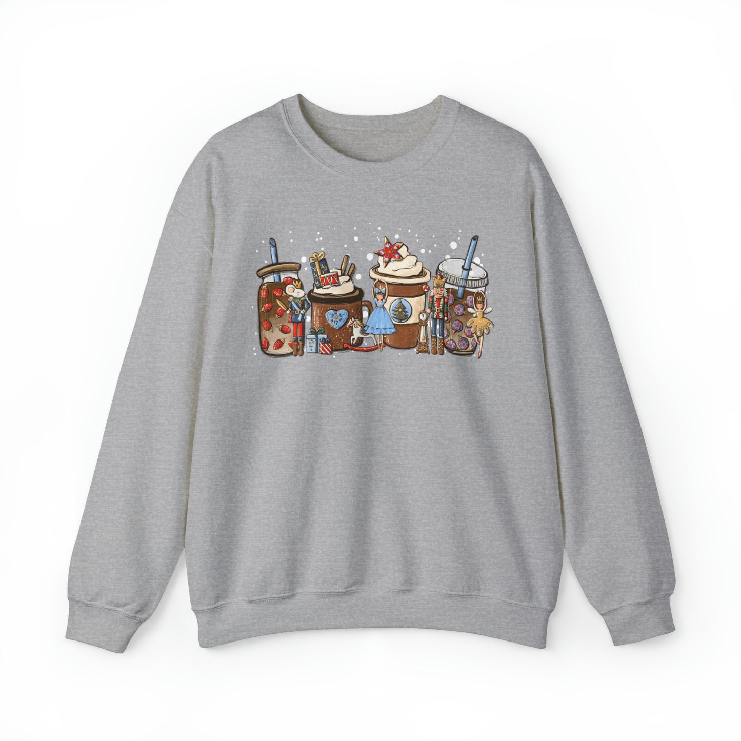 Nutcracker Coffee Latte Christmas Unisex Sweatshirt