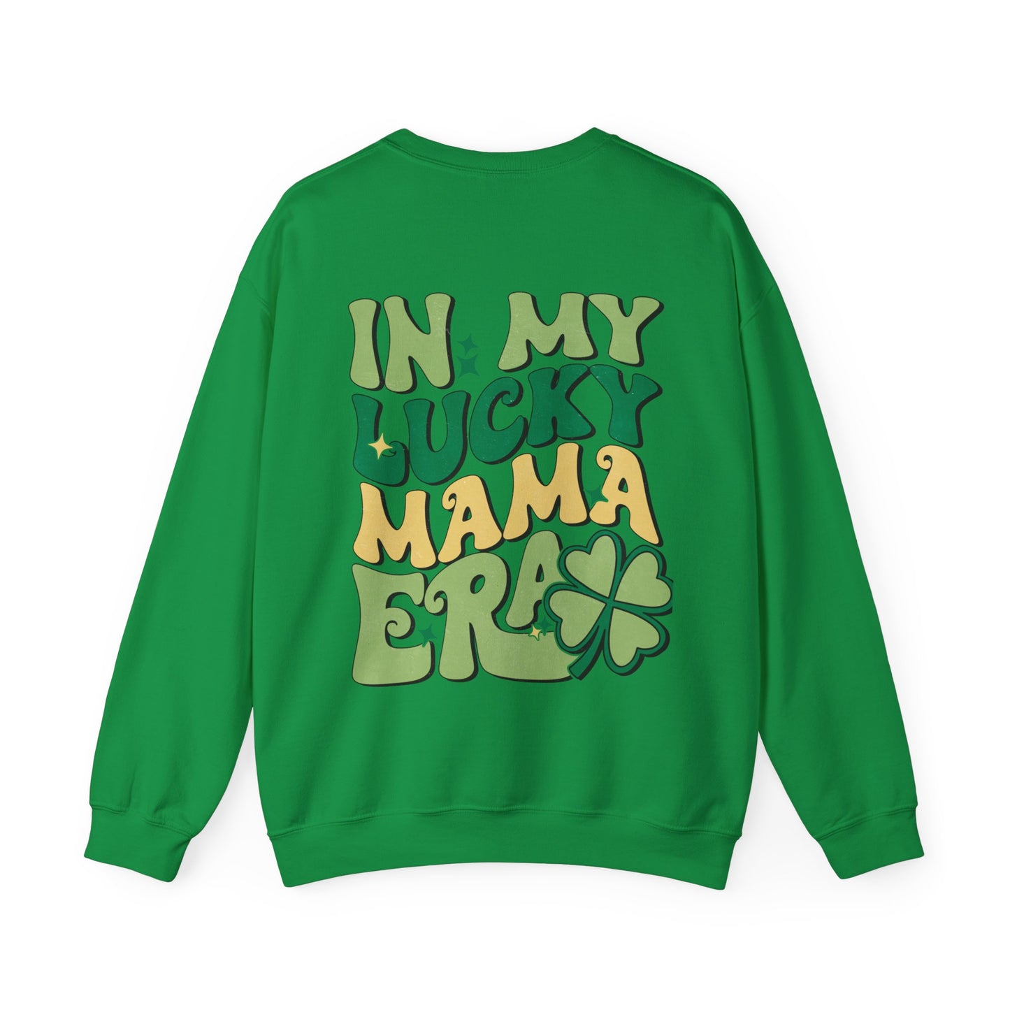 In My Lucky Mama Era Shamrock St. Patrick's Day Unisex Crewneck Sweatshirt