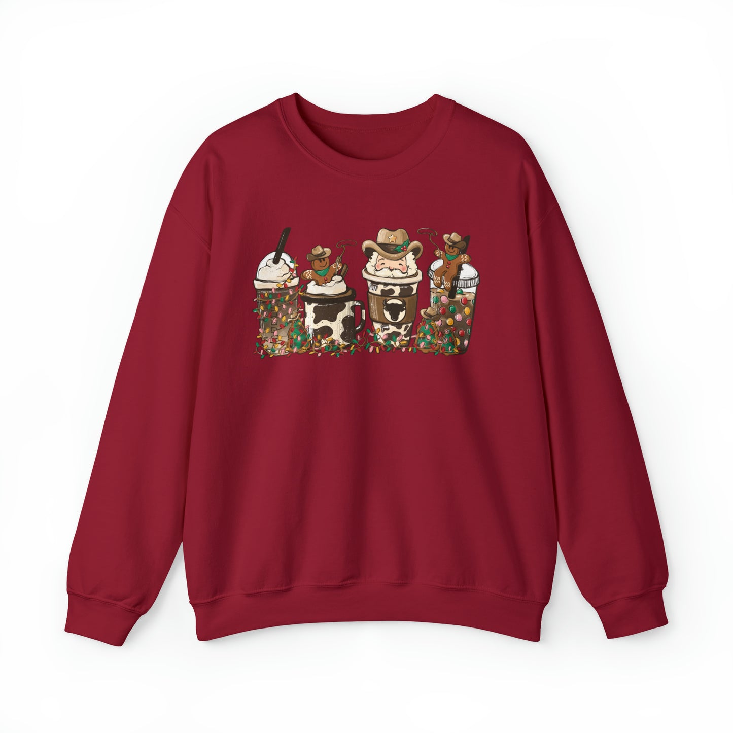 Howdy Santa Rodeo Gingerbread Christmas Unisex Sweatshirt