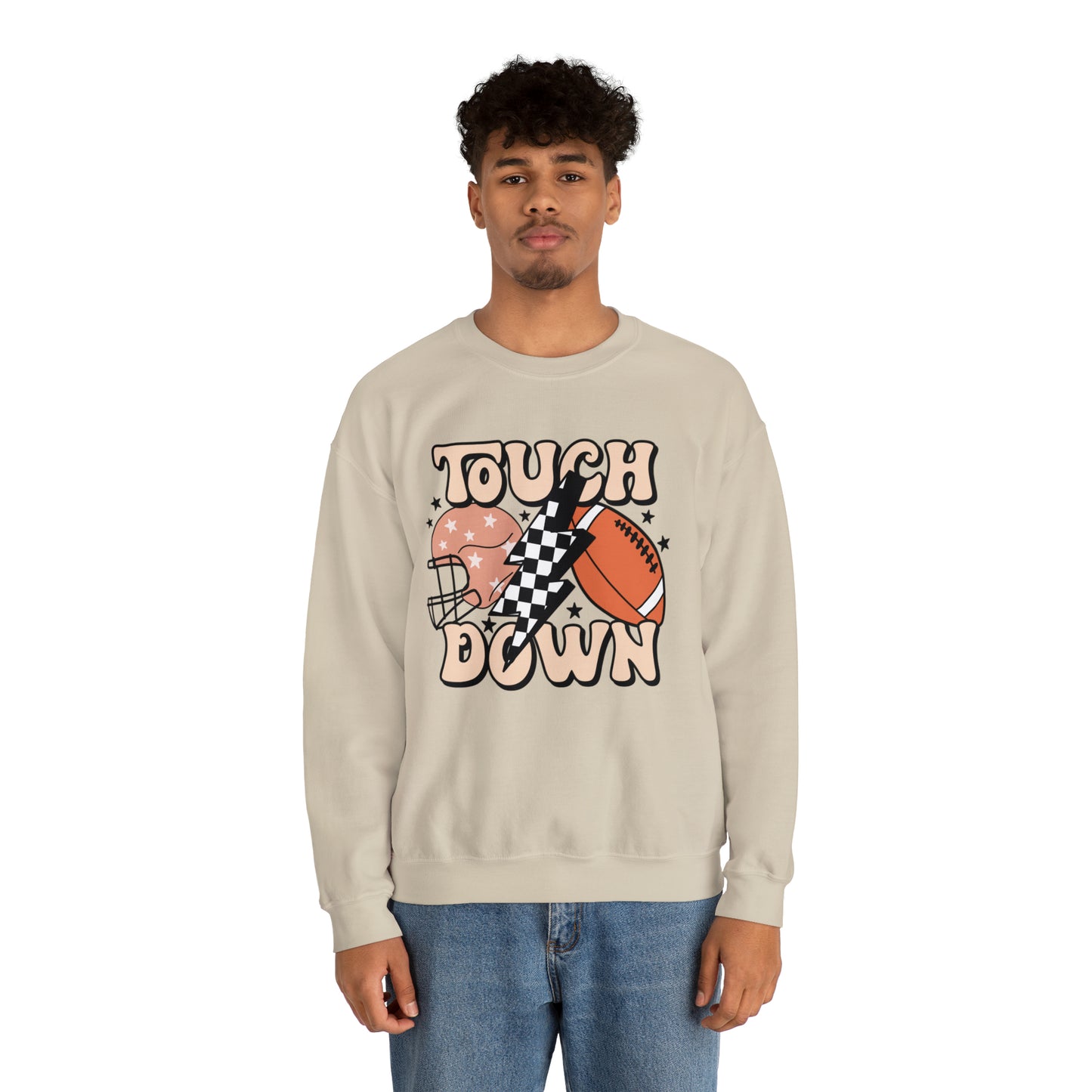 Touchdown Thunderbolt Football Unisex Sweatshirt