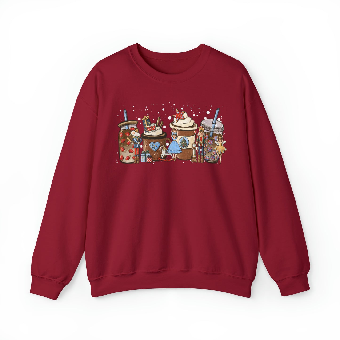 Nutcracker Coffee Latte Christmas Unisex Sweatshirt
