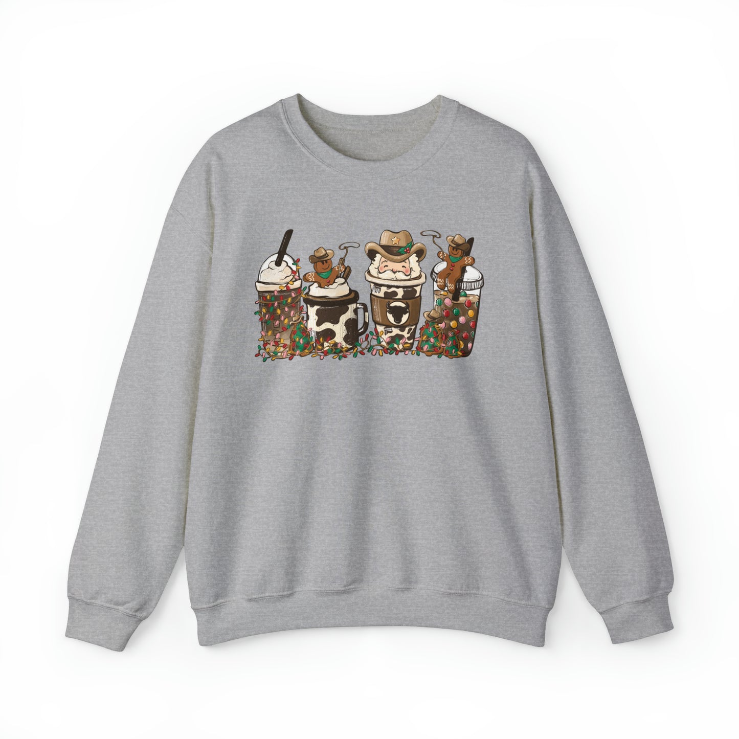 Howdy Santa Rodeo Gingerbread Christmas Unisex Sweatshirt