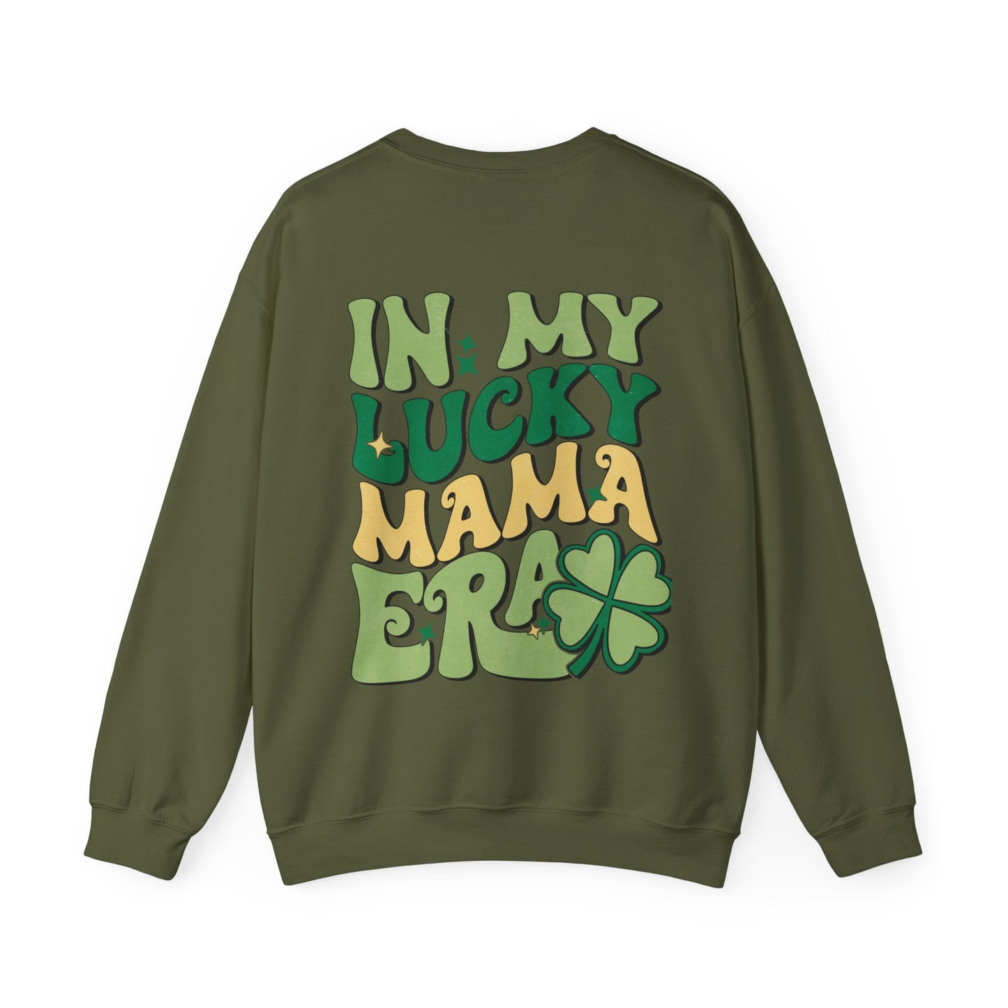 In My Lucky Mama Era Shamrock St. Patrick's Day Unisex Crewneck Sweatshirt