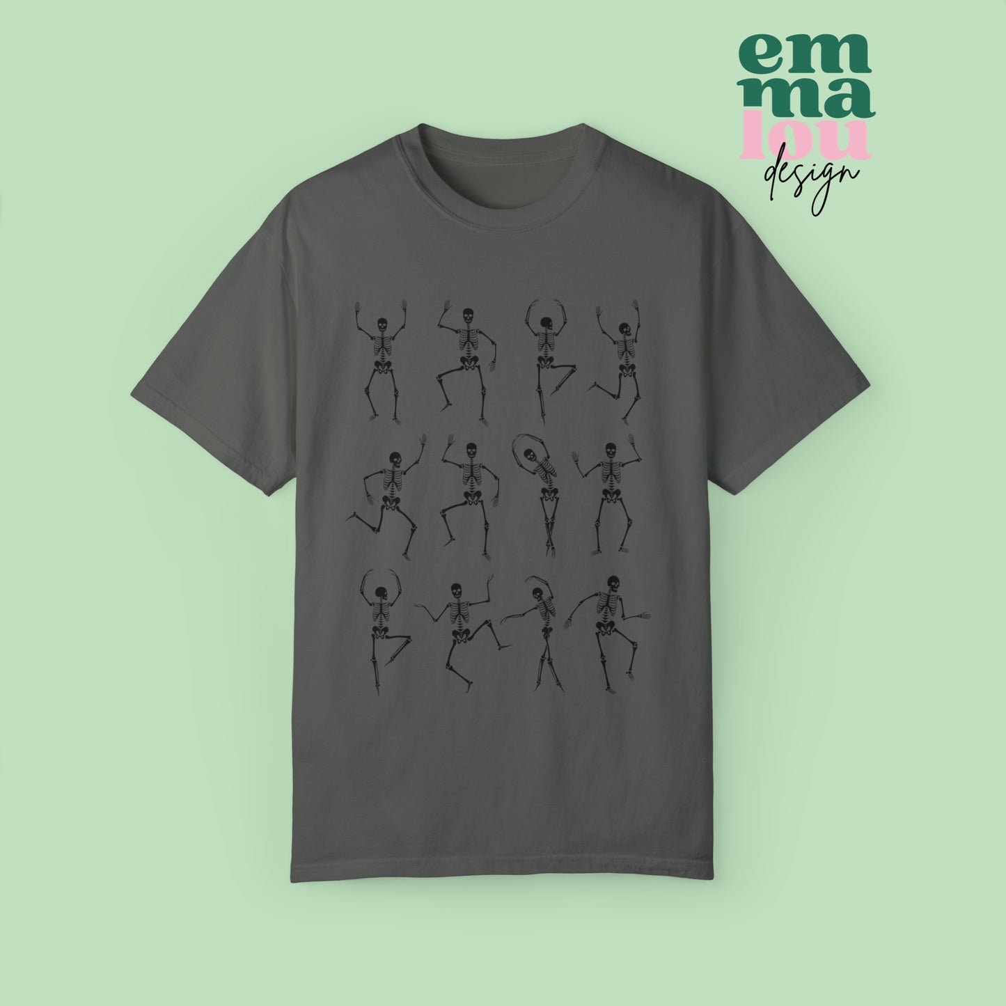 Dancing Skeletons Halloween Comfort Colors Unisex Garment-Dyed T-shirt