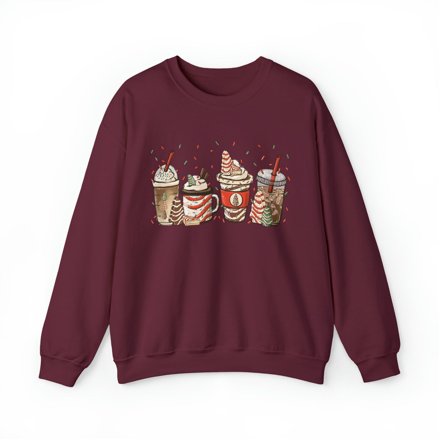 Christmas Tree Coffee Latte Unisex Sweatshirt