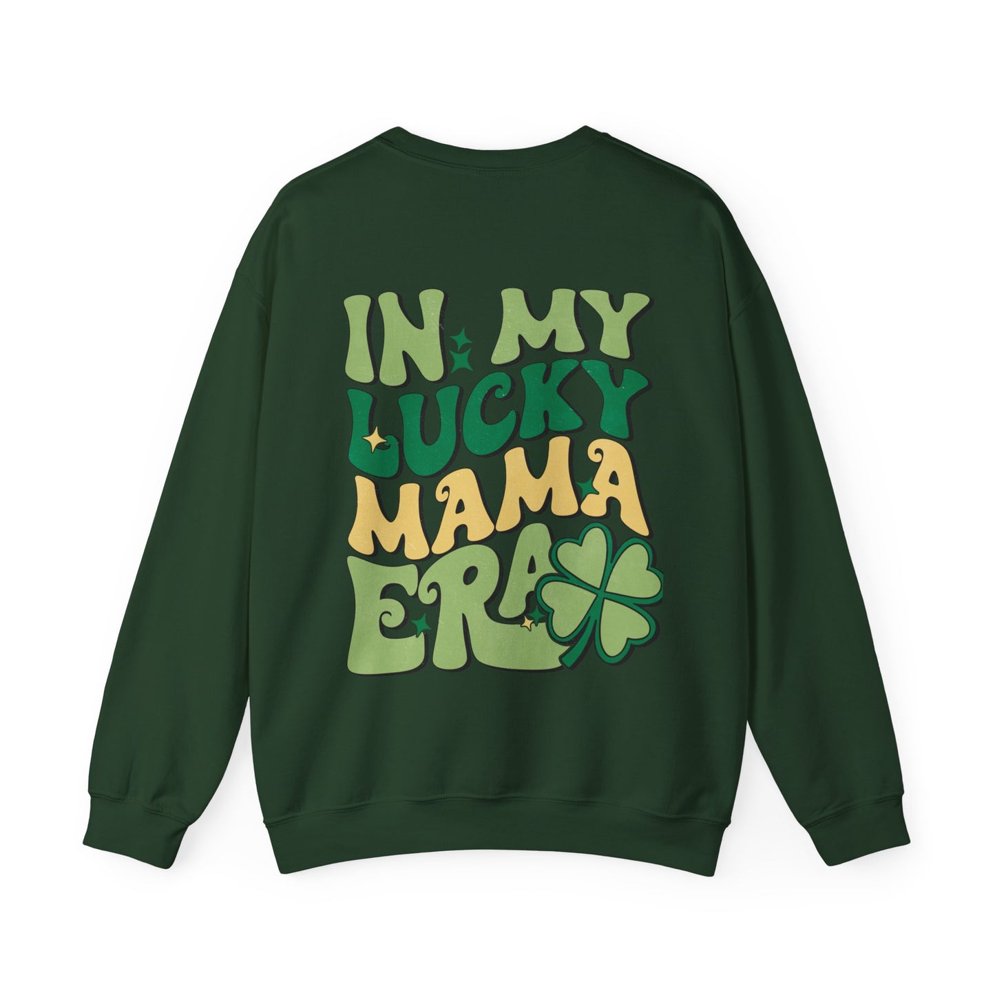 In My Lucky Mama Era Shamrock St. Patrick's Day Unisex Crewneck Sweatshirt