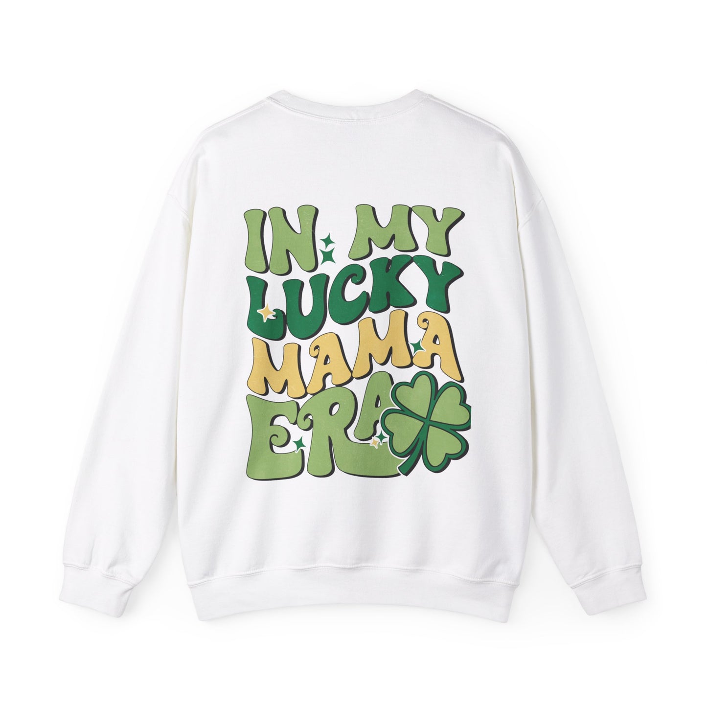 In My Lucky Mama Era Shamrock St. Patrick's Day Unisex Crewneck Sweatshirt