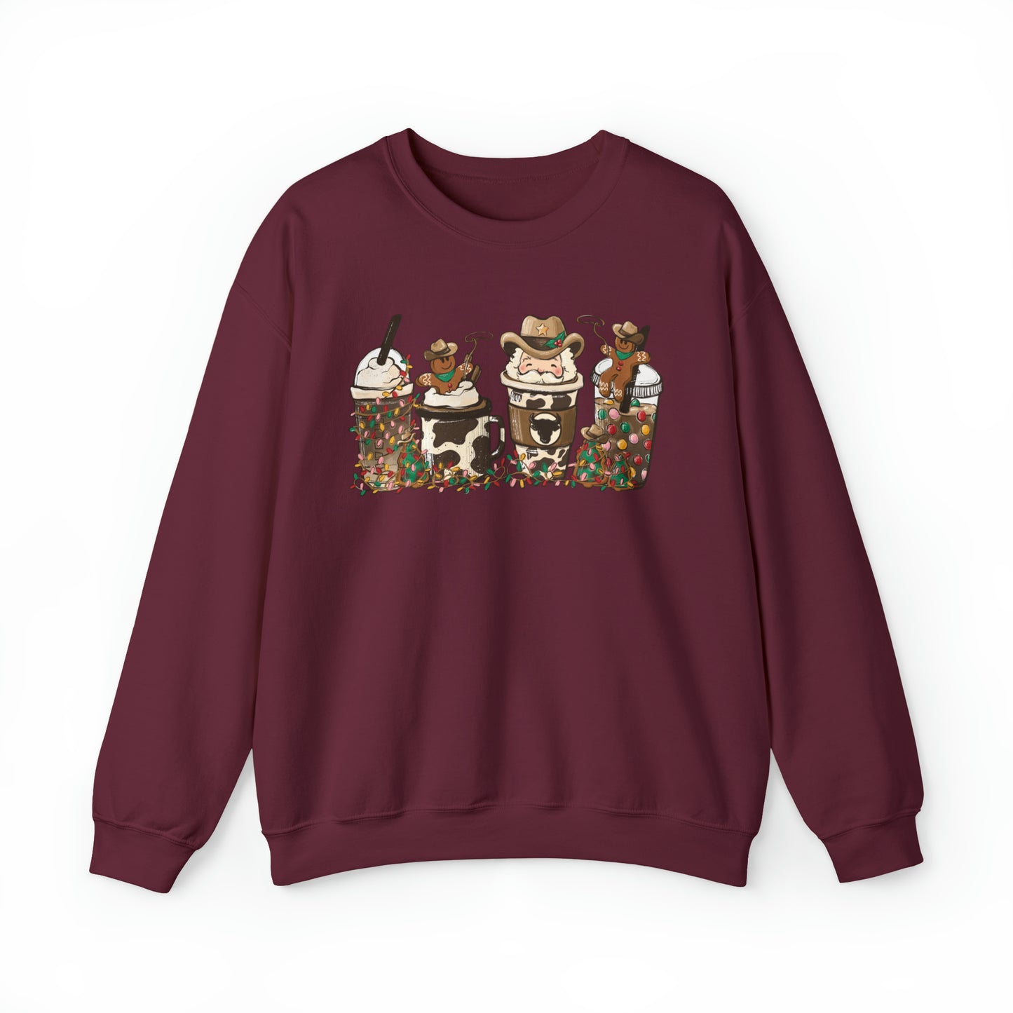 Howdy Santa Rodeo Gingerbread Christmas Unisex Sweatshirt