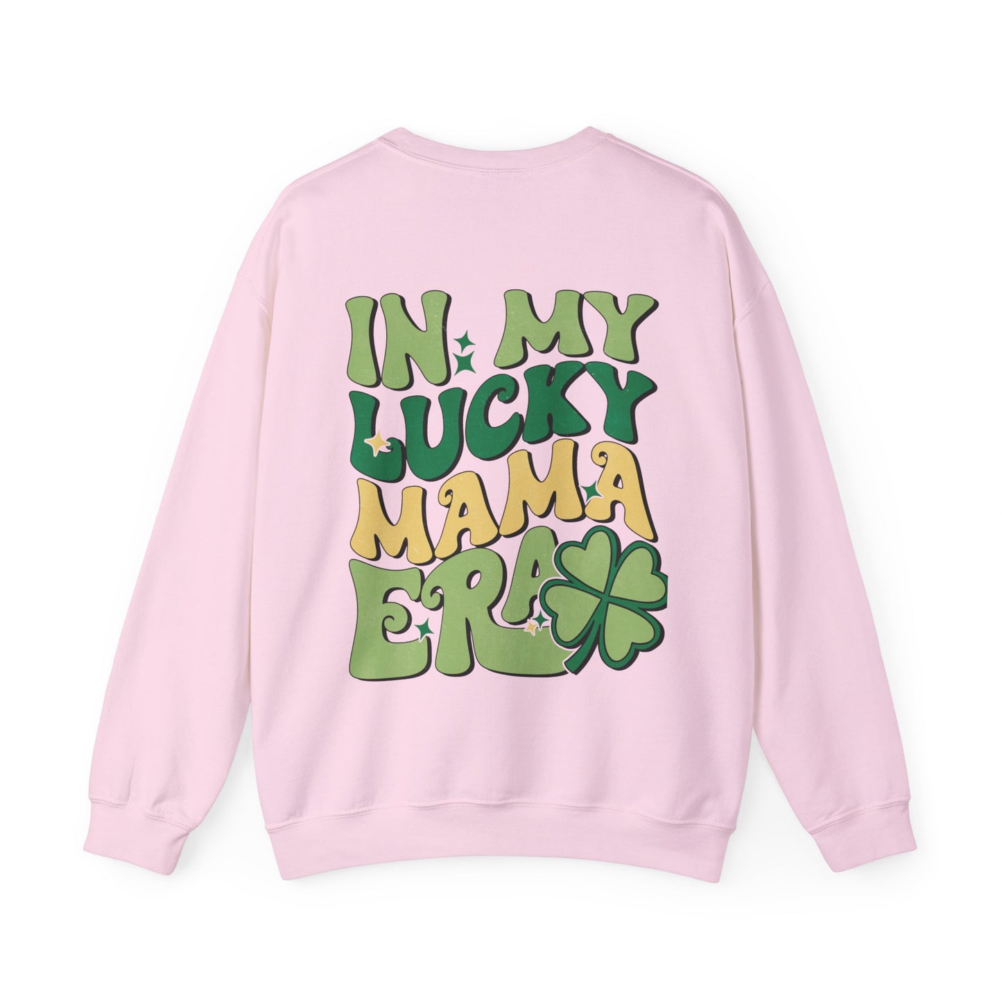 In My Lucky Mama Era Shamrock St. Patrick's Day Unisex Crewneck Sweatshirt