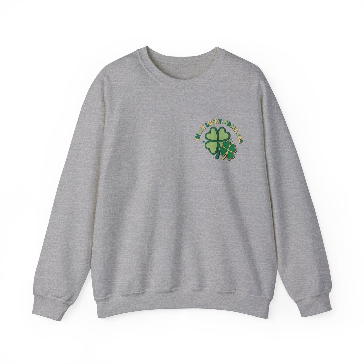 In My Lucky Mama Era Shamrock St. Patrick's Day Unisex Crewneck Sweatshirt