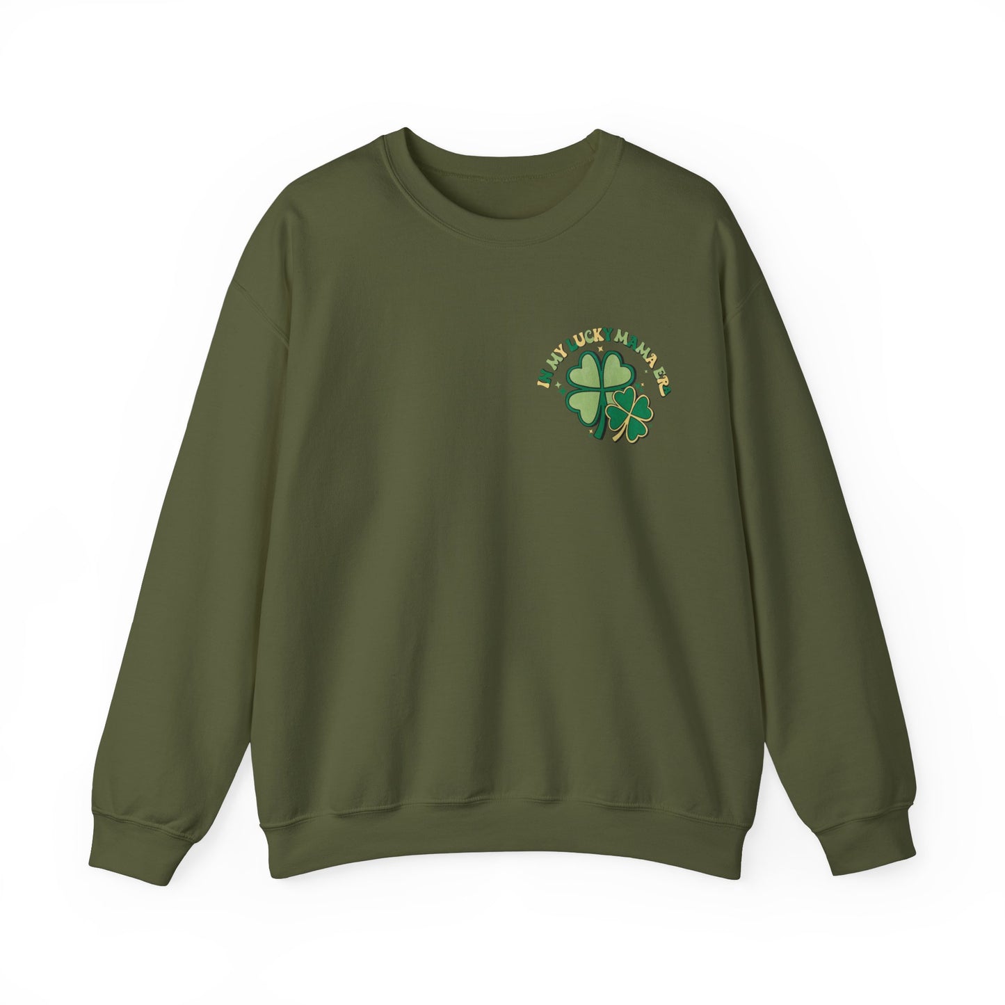 In My Lucky Mama Era Shamrock St. Patrick's Day Unisex Crewneck Sweatshirt