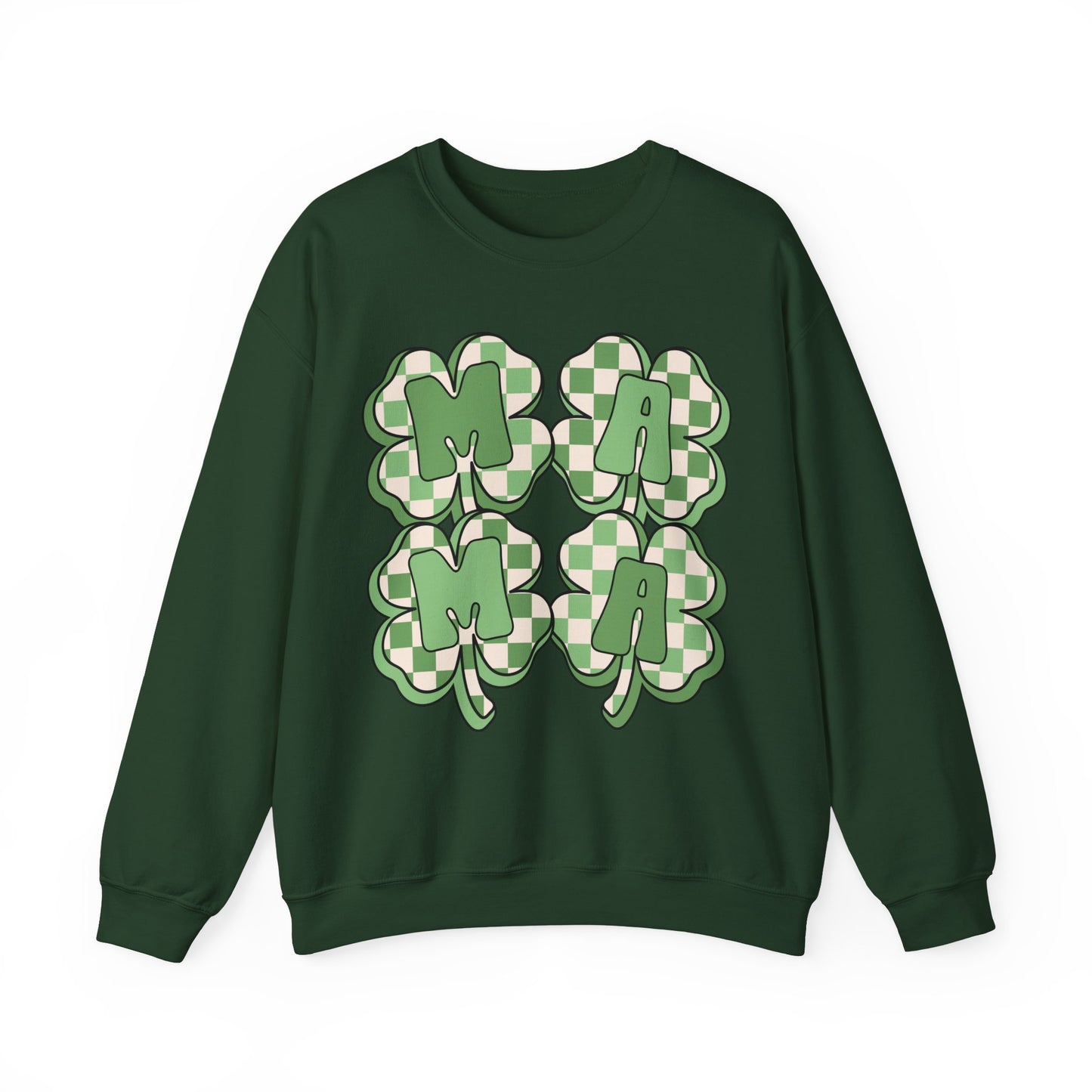 Mama Four Leaf Clover St. Patrick's Day Unisex Crewneck Sweatshirt