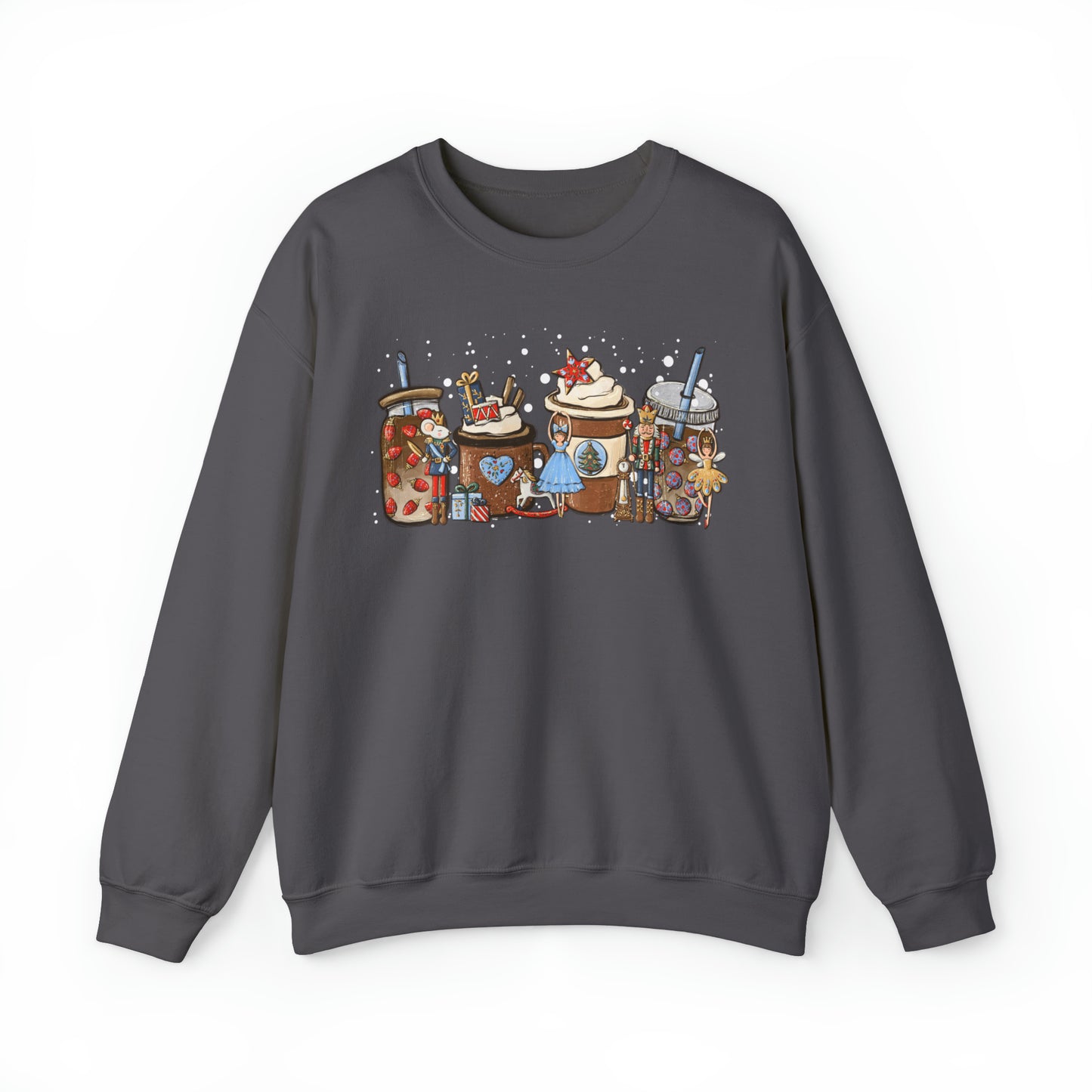 Nutcracker Coffee Latte Christmas Unisex Sweatshirt