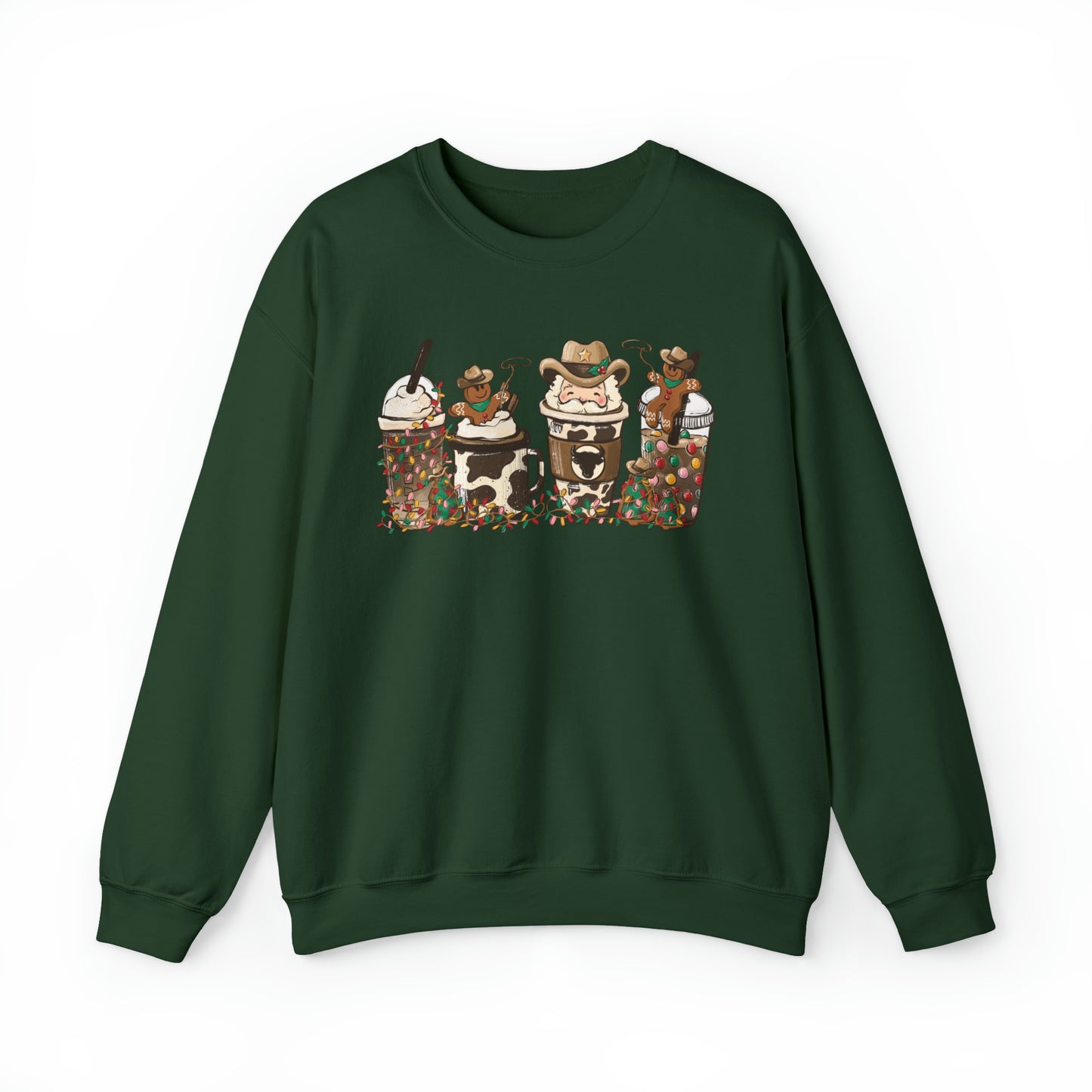 Howdy Santa Rodeo Gingerbread Christmas Unisex Sweatshirt