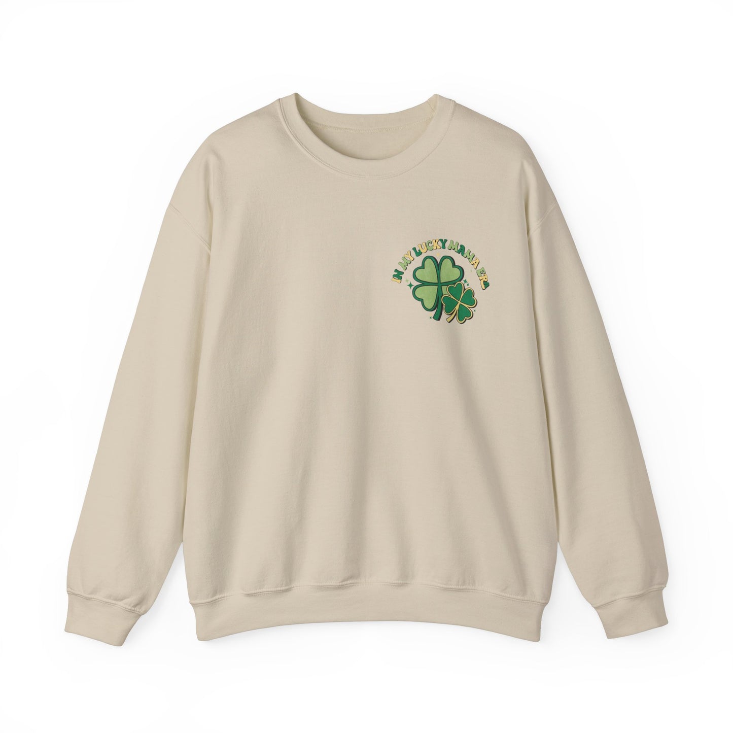 In My Lucky Mama Era Shamrock St. Patrick's Day Unisex Crewneck Sweatshirt