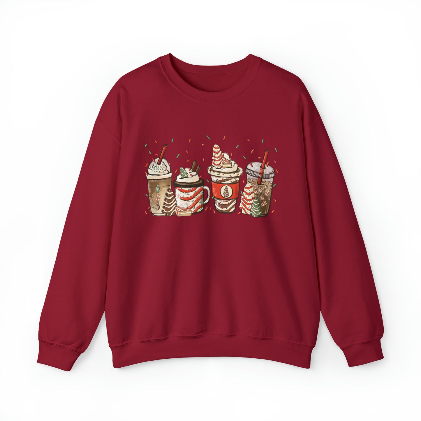 Christmas Tree Coffee Latte Unisex Sweatshirt