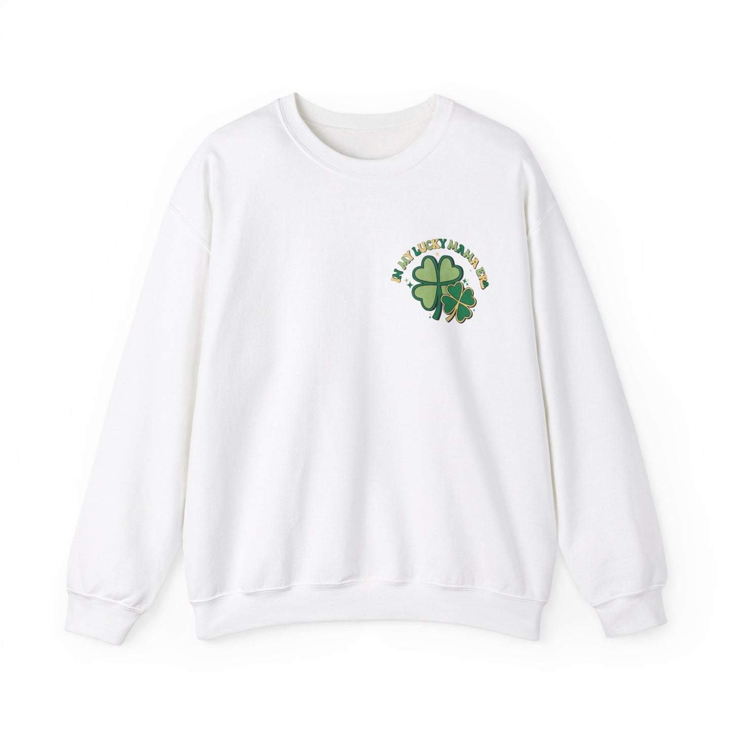 In My Lucky Mama Era Shamrock St. Patrick's Day Unisex Crewneck Sweatshirt