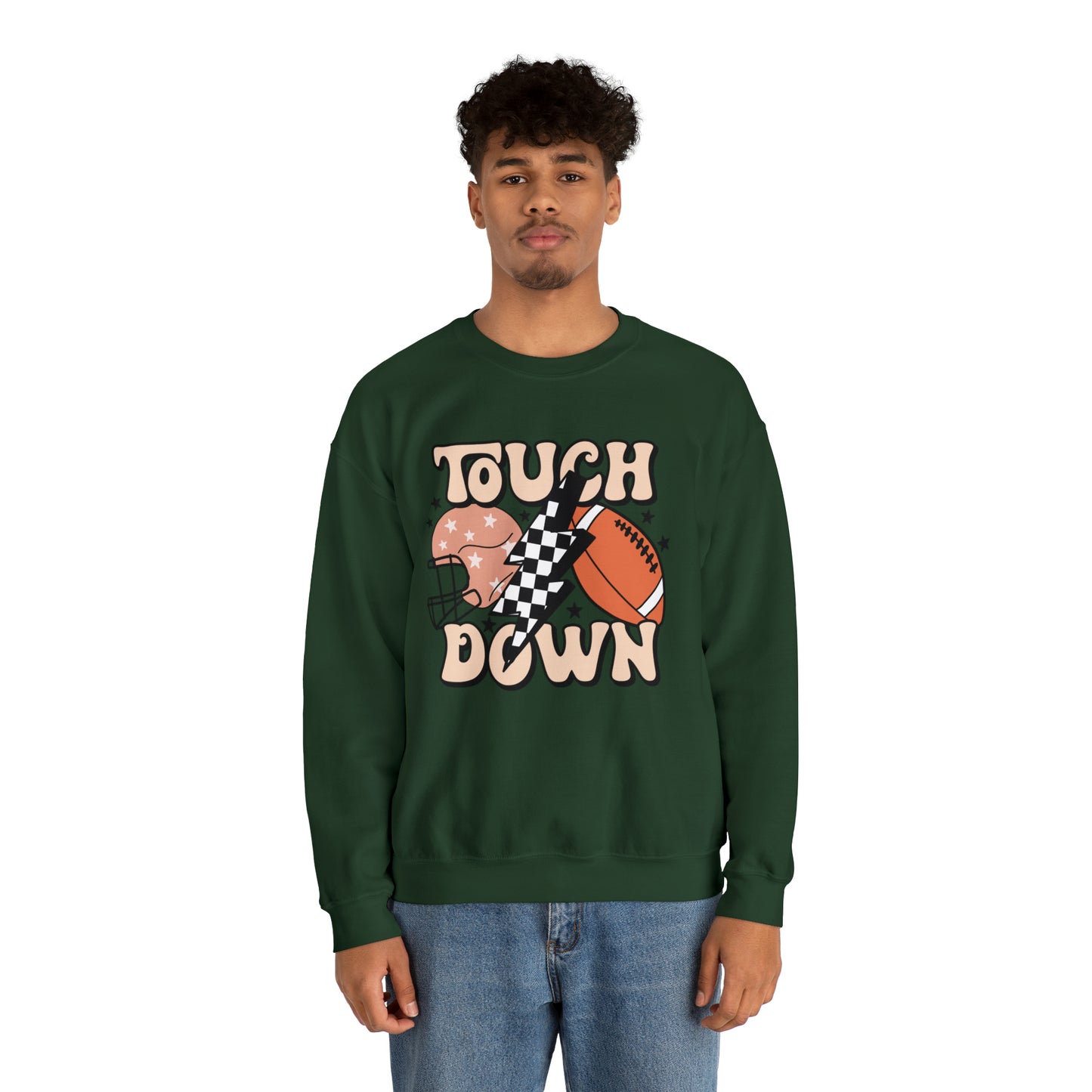 Touchdown Thunderbolt Football Unisex Sweatshirt