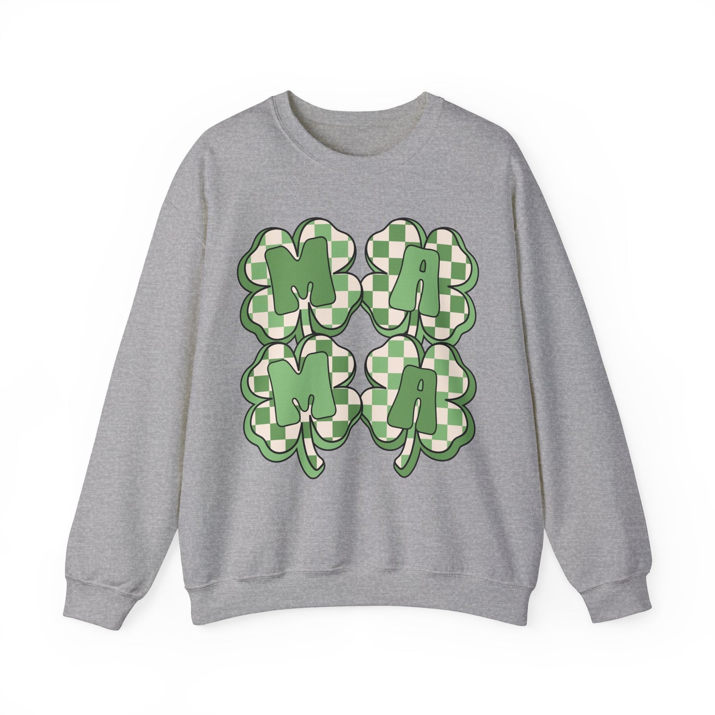 Mama Four Leaf Clover St. Patrick's Day Unisex Crewneck Sweatshirt
