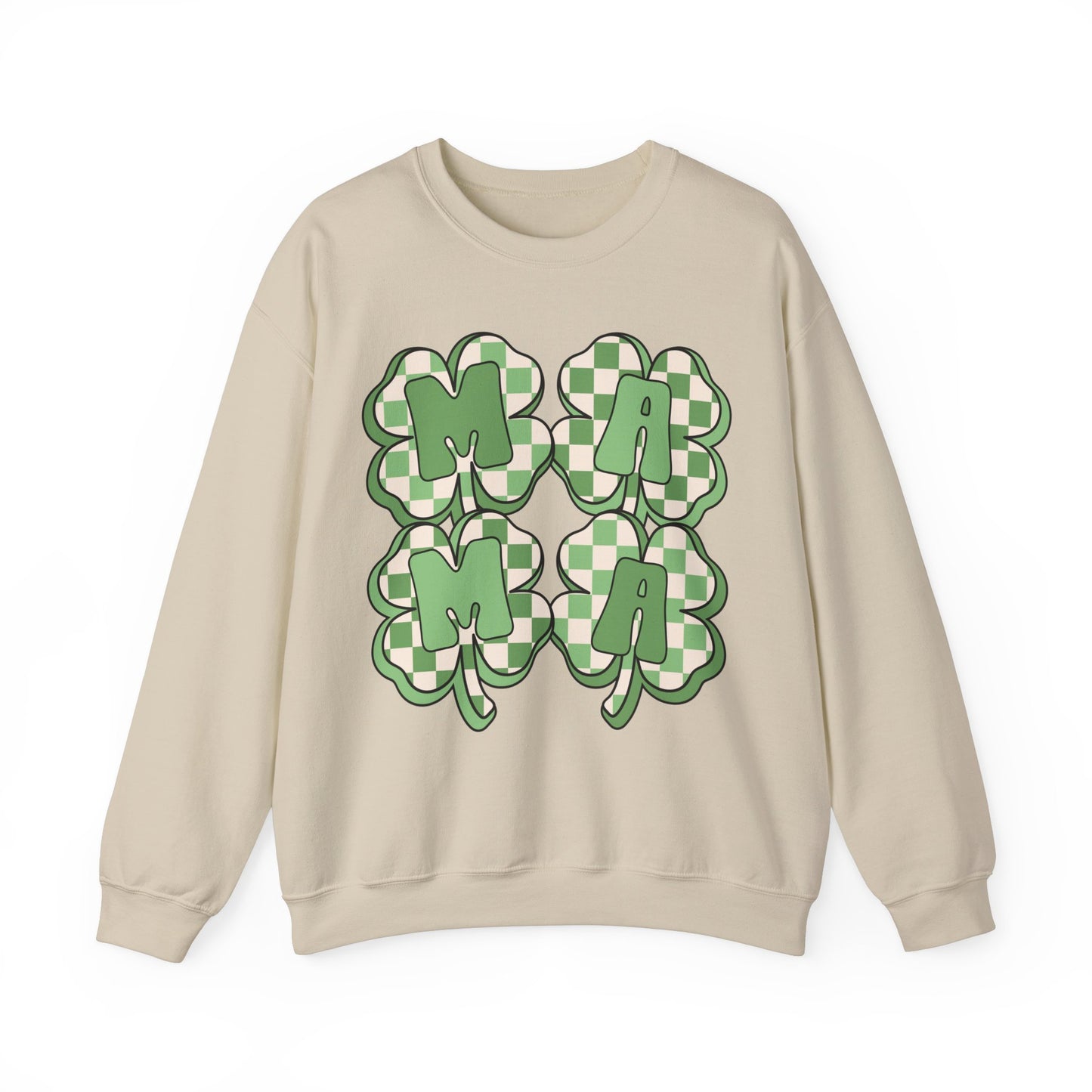 Mama Four Leaf Clover St. Patrick's Day Unisex Crewneck Sweatshirt