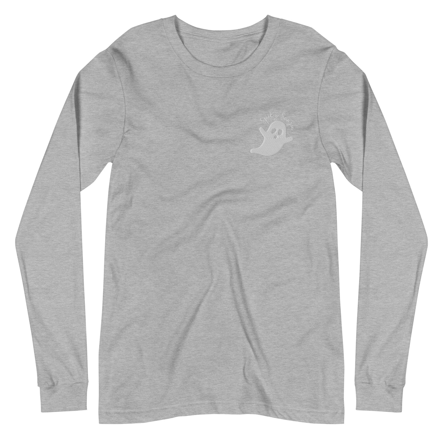 Embroidered Stay Spooky Unisex Long Sleeve Tee