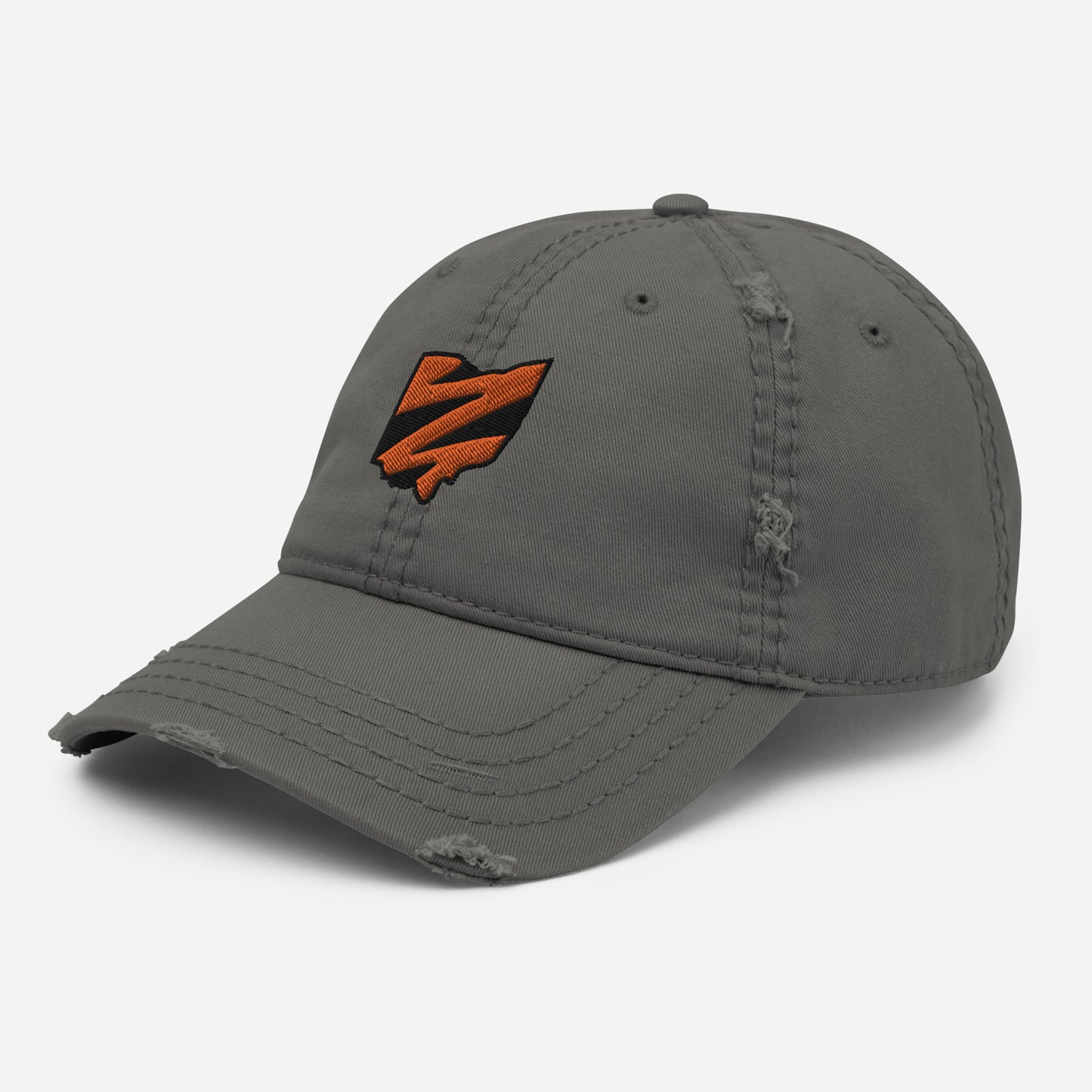 Ohio Tiger Stripes Distressed Dad Hat