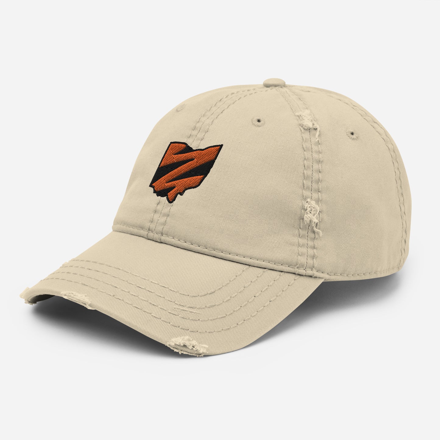 Ohio Tiger Stripes Distressed Dad Hat