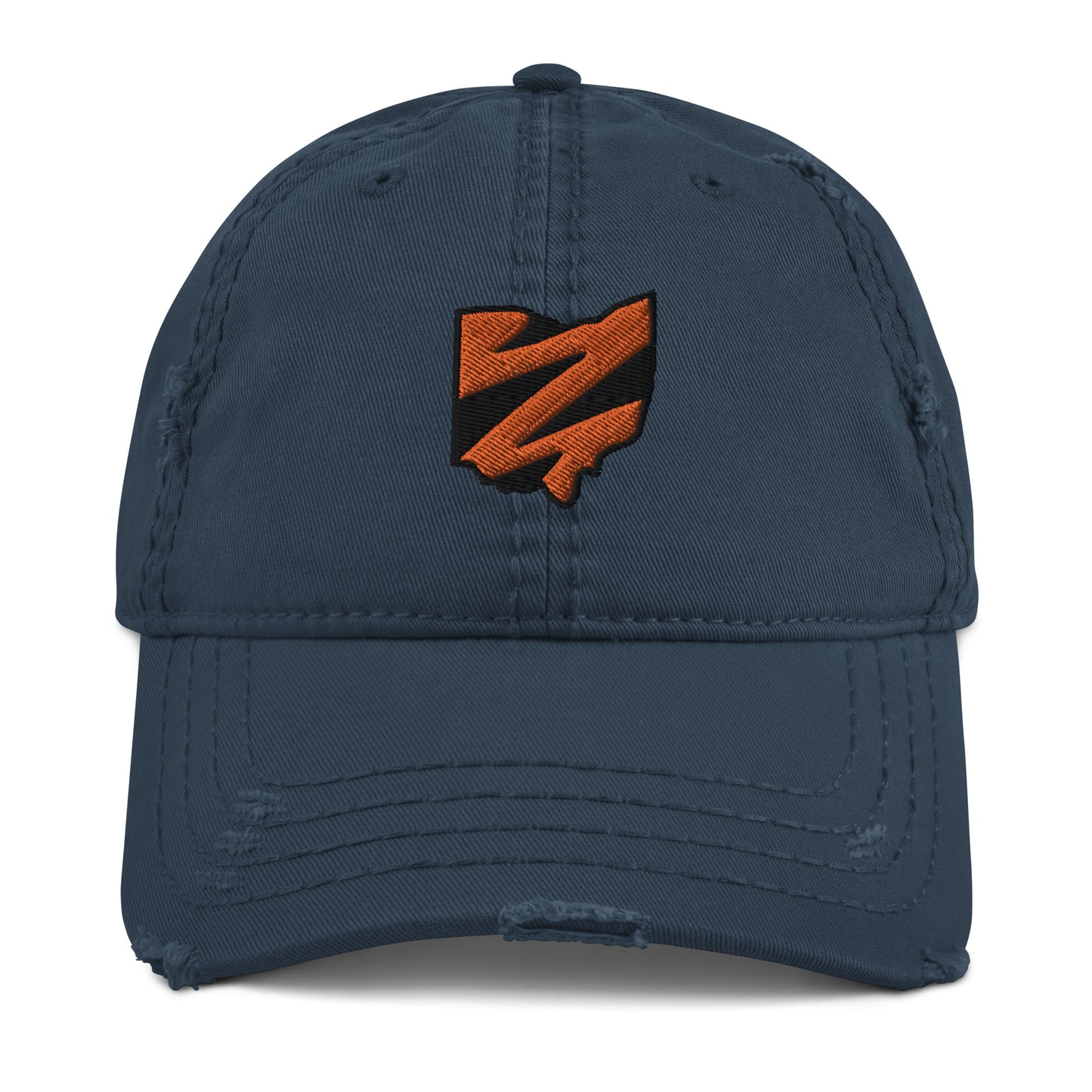Ohio Tiger Stripes Distressed Dad Hat