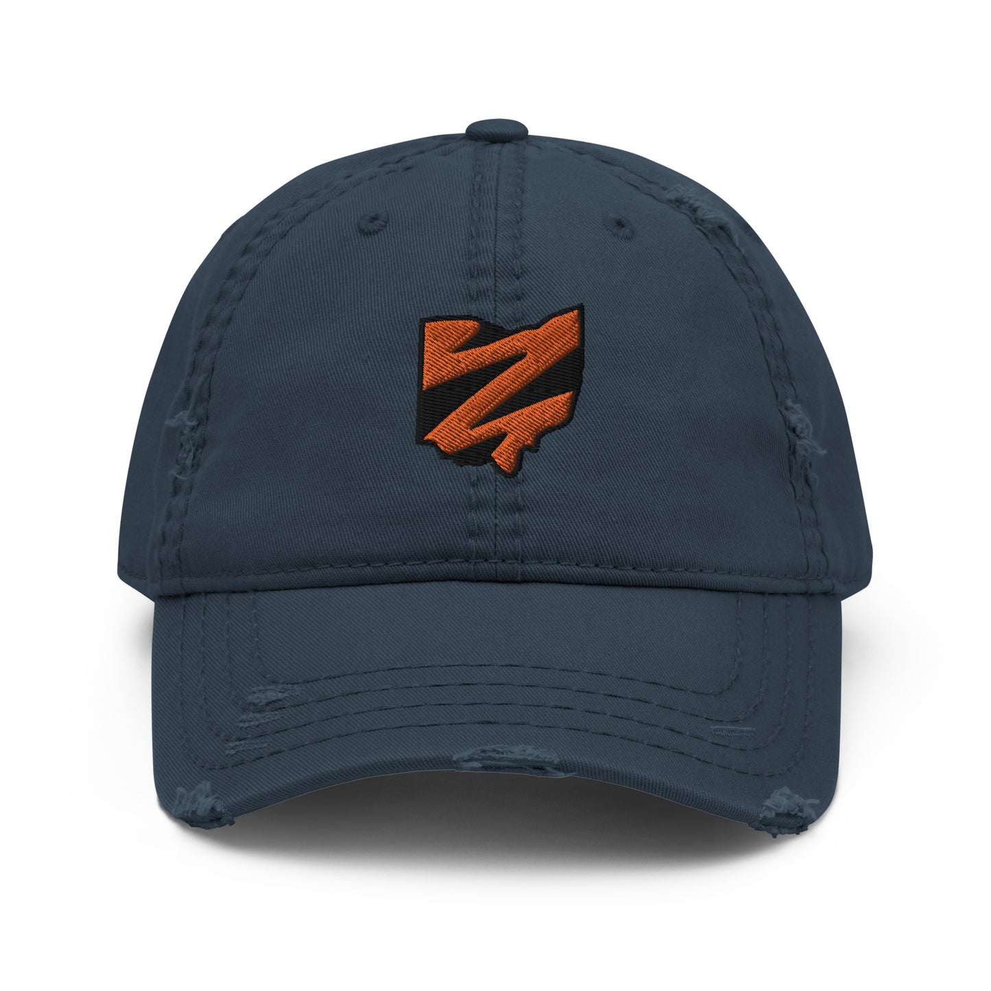 Ohio Tiger Stripes Distressed Dad Hat
