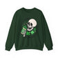 Dead Inside but Feeling Lukcy Skeleton  St. Patrick's Day Unisex Crewneck Sweatshirt