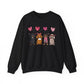 Dachshund Dog Lover Love Balloon Valentines Unisex Crewneck Sweatshirt