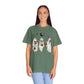 Boho Trick or Treating Ghosts holding Flowers and Pumpkins Comfort Colors Unisex Garment-Dyed T-shirt