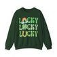 Lucky Lucky Lucky St. Patrick's Day Unisex Crewneck Sweatshirt