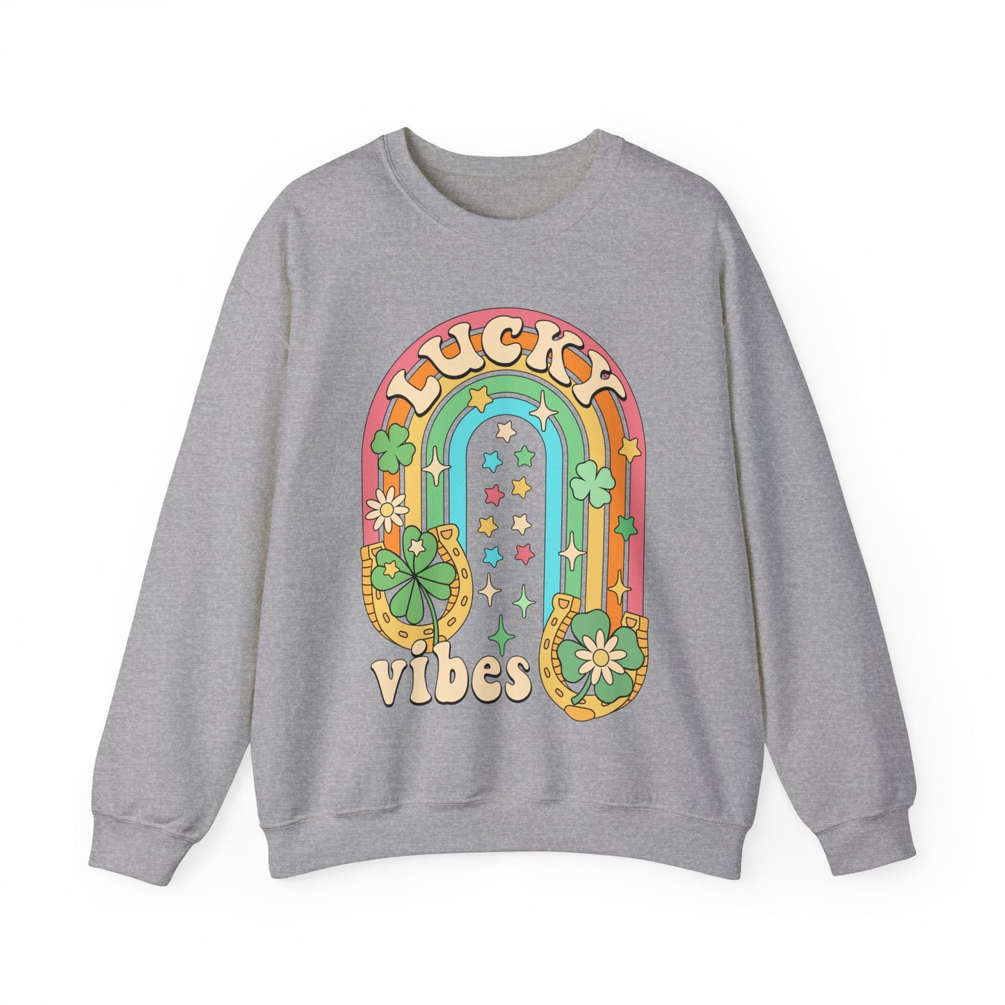 Lucky Vibes St. Patrick's Day Unisex Crewneck Sweatshirt